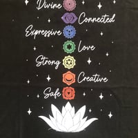 Tシャツ チャクラシリーズＢ　サイズメンズ Ｌ  黒　綿100％ ％OFF❗️3900円→3,120円‼️