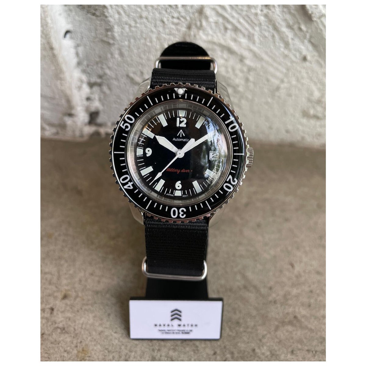 NAVAL MILITARY WATCH MIL.-05 SV/BK Automatic RO