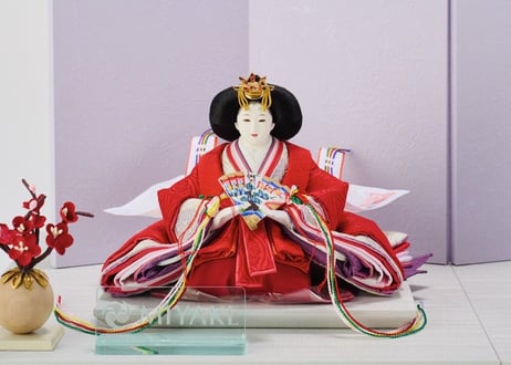 「ASAGIRI」シリーズ　雛人形　コンパクト親王飾り　雲立涌21-C