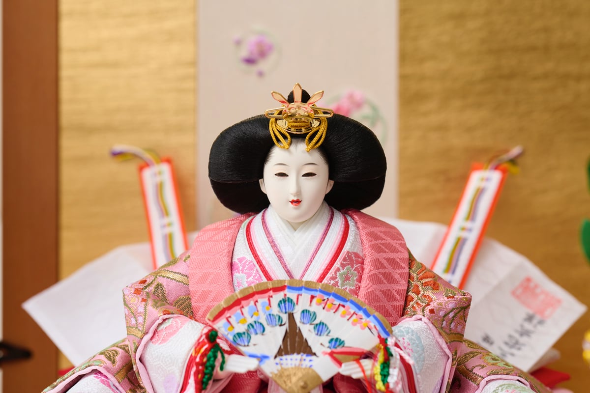 雛人形 親王飾り 正絹西陣織 木目白木飾り 和楽 | 京人形み彌け 雛人形 親王飾り 正絹西陣織 木目白木飾り 和楽 | 京人形み彌け