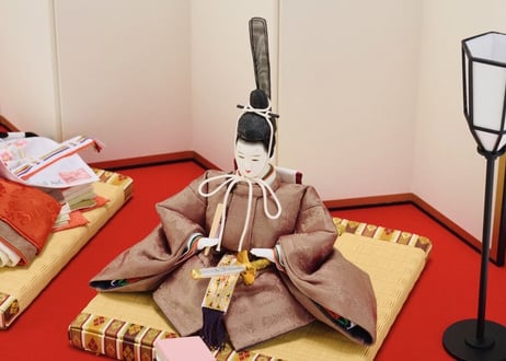 雛人形　コンパクト親王飾り　「むすび」