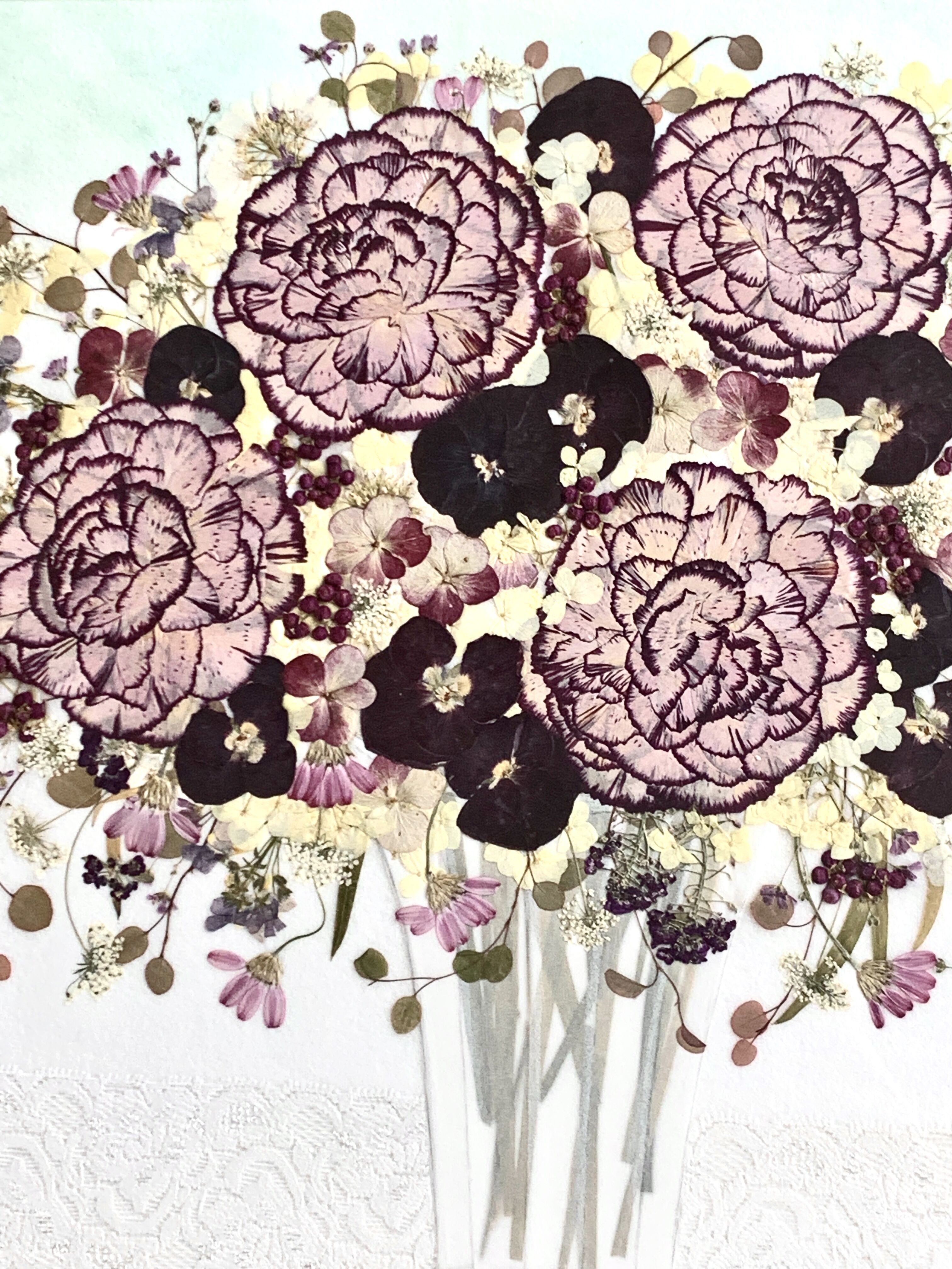 SAIKA 押し花アート インテリア L額 カーネーション | 押し花 Shop