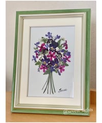 SAIKA ビオラ ボタニカル押し花アレンジM額 | 押し花 Shop