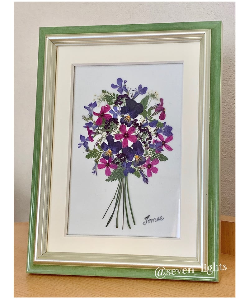 SAIKA 切花風押し花アレンジS額 | 押し花 Shop