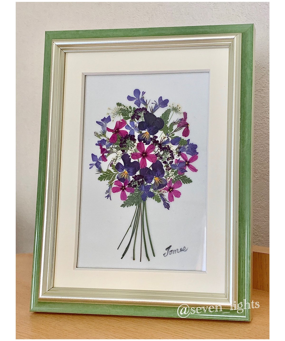 【数々のアワードを受賞】 SAIKA 切花風押し花アレンジS額 Shop 押し花 | 絵画