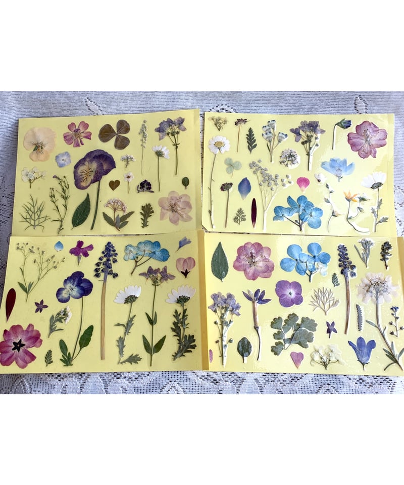 SAIKA 本物の花のフィルムシール スクラップブッキング、手帳、ノート