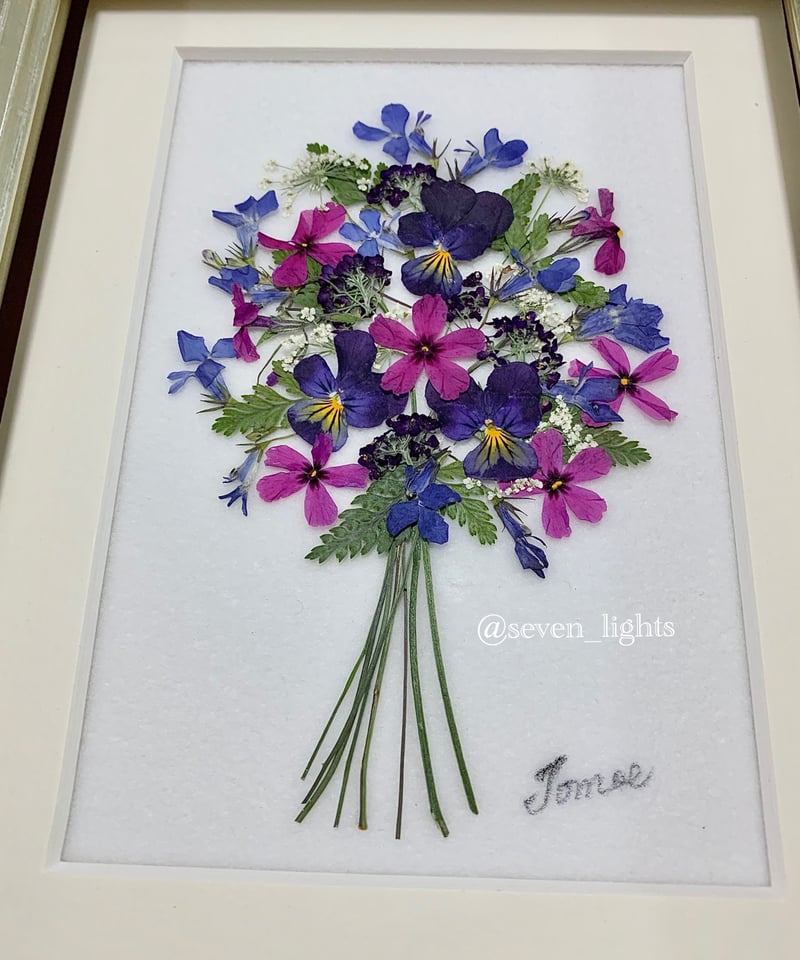 SAIKA 切花風押し花アレンジS額 | 押し花 Shop