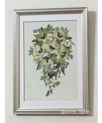 SAIKA ビオラ ボタニカル押し花アレンジM額 | 押し花 Shop