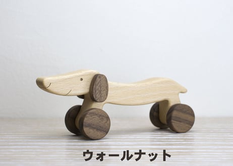 「 いぬのくるま 」～シンプルで可愛い木のおもちゃ