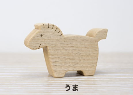 「 どうぶつのラトル 」～やさしさが伝わる木のおもちゃ 【 はりねずみ・かば・うま・ぶた 】