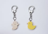 「 おばけとひよこのキーホルダー 」～子供にも大人にも人気