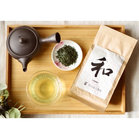 芽重型仕立ての普段飲み茶におすすめな「和」＆常滑急須セット