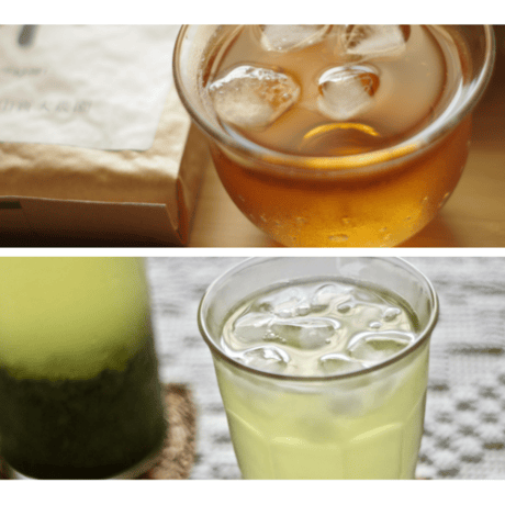 お中元に！煎茶「和」200g &「和紅茶50g」＆フィルタインボトルのギフトセット