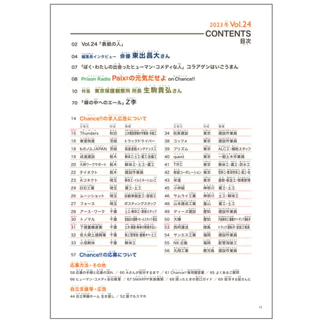 Chance!!Vol.24（2023年冬号）