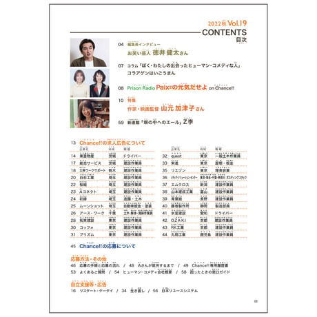 Chance!!Vol.19（2022年秋号）