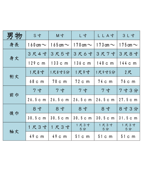 染テトロン紬　洗えるおつとめ衣（男性用）