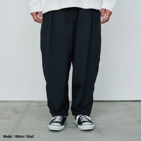 3 LAYER TAPERED TRACK PANTS (BLACK)