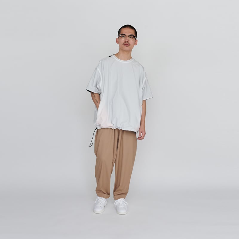 TECH WOOL SUPER TAPERED CUFFS PANTS (BEIGE) | U