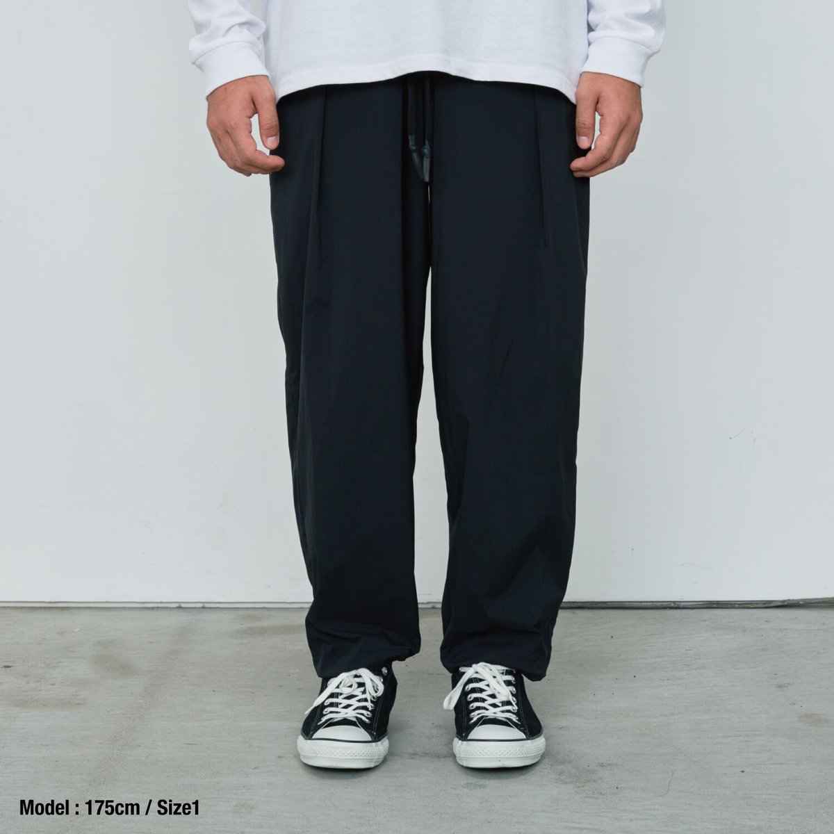 3 LAYER TAPERED TRACK PANTS (BLACK) | UNTRACE