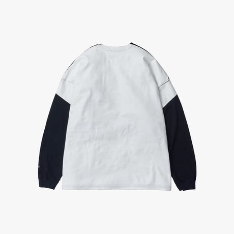 Untrace 長袖シャツ ホワイト UNTRACE アントレース _211 グラフィックプリントロングスリーブ