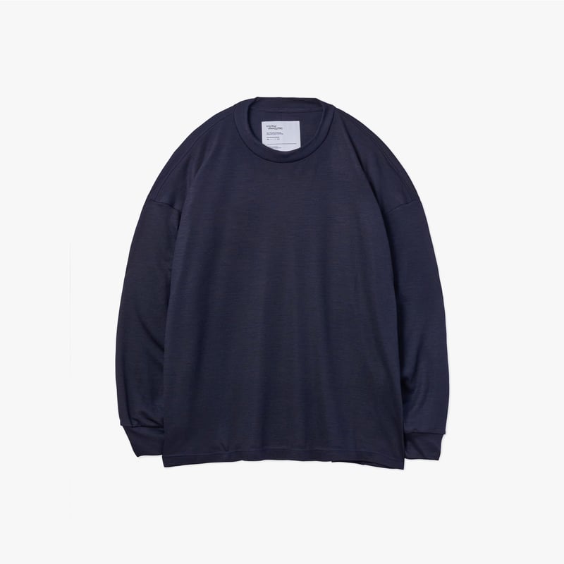 最終価格　UNTRACE 長袖カットソー SS_24 サイズ1　ダークネイビー 最終価格 UNTRACE 長袖カットソー SS_24 サイズ1 ダークネイビー