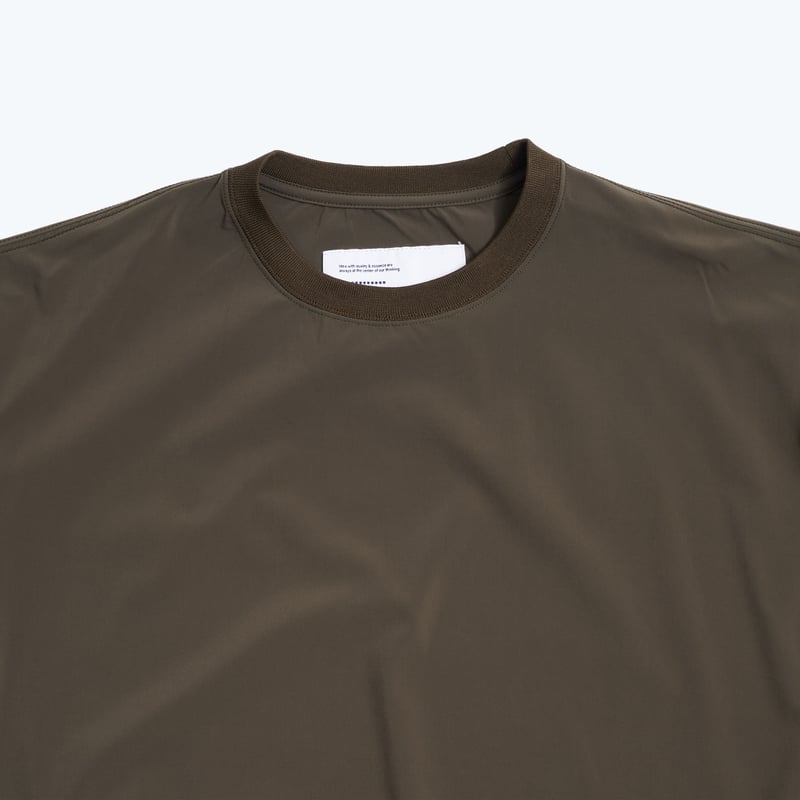 BOX STRETCH SMOCK L/S (OLIVE) | UNTRACE