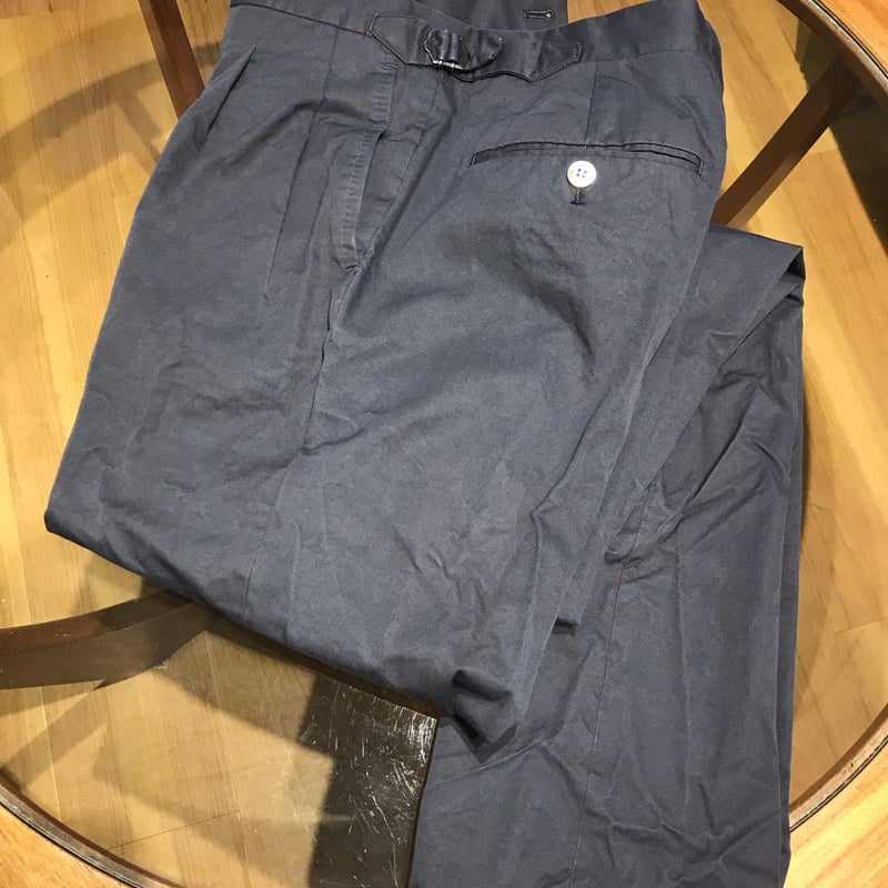 Navy washed cotton suit | Sartoria Raffaniello