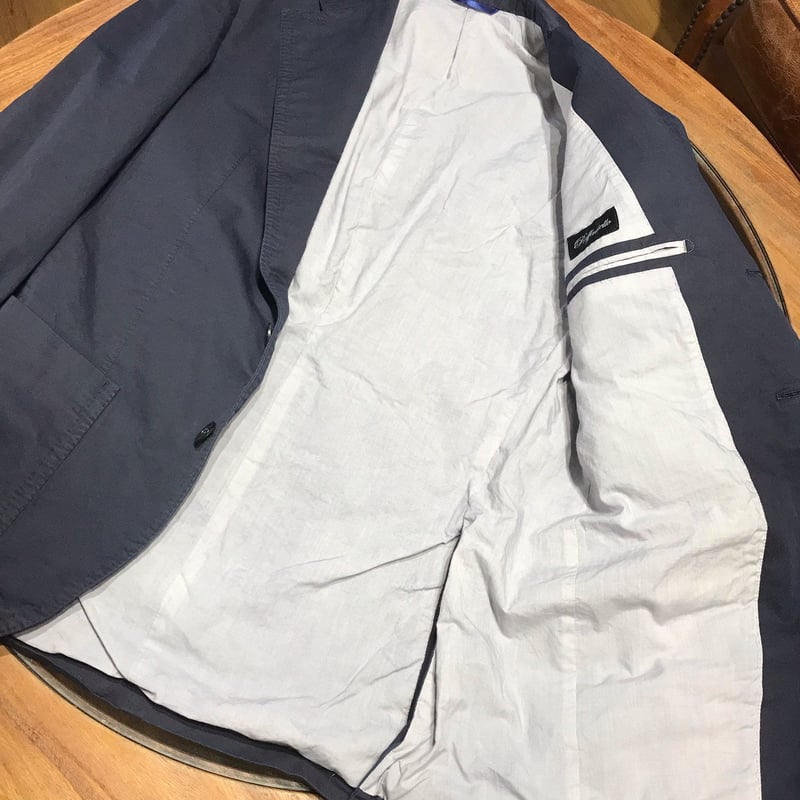 Raffaniello ネイビー ジャケット Raffaniello ネイビー ジャケット Navy washed cotton suit