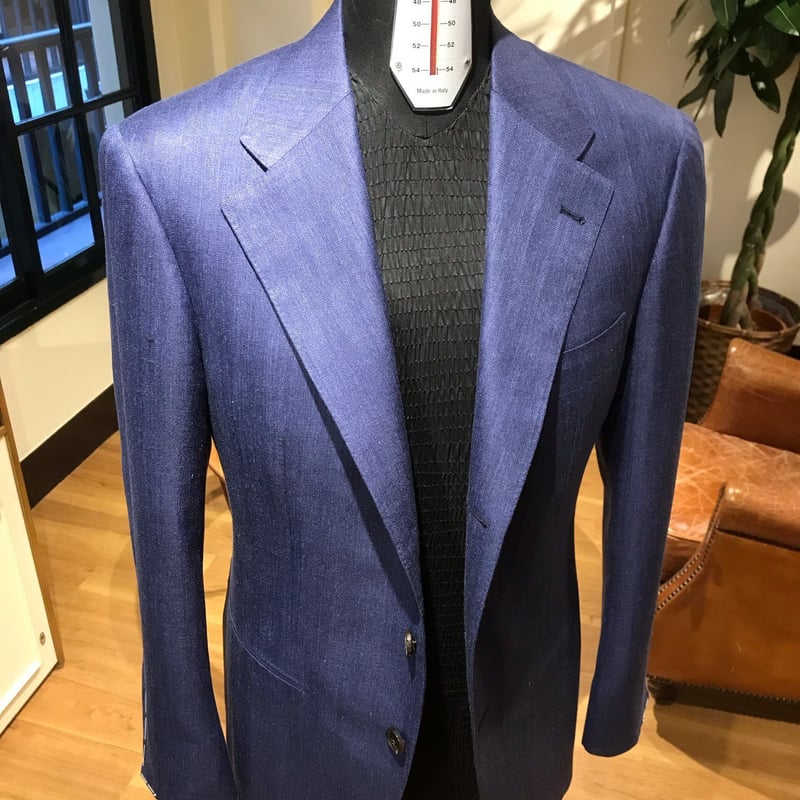 Raffaniello コーデュロイジャケット ネイビー 42 Navy Herringbone jacket | Sartoria Raffaniello