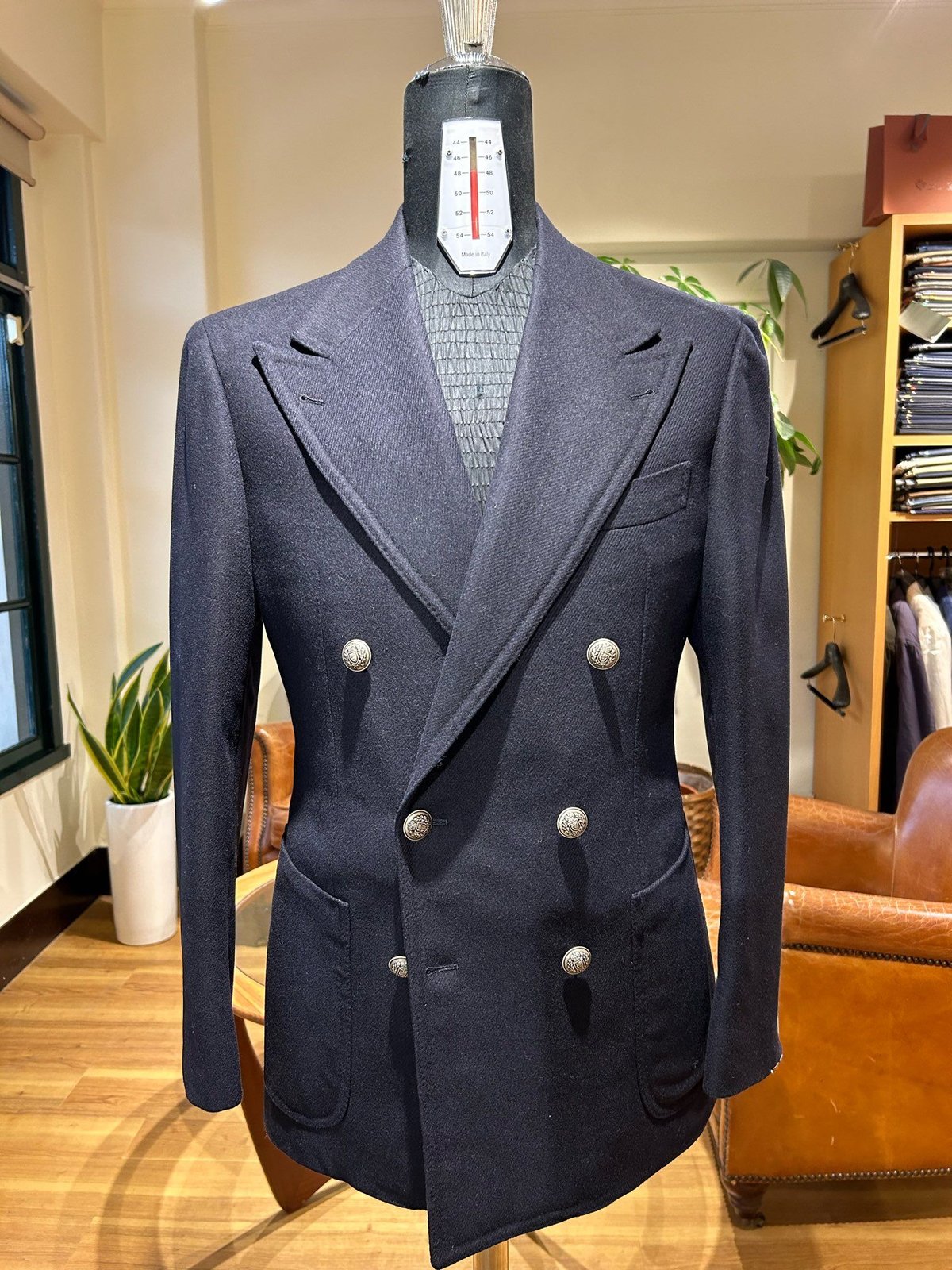 ブッチャープロダクツ　アットラストwool blaze ウールブレザー　NAVY 194019010_7349.jpg