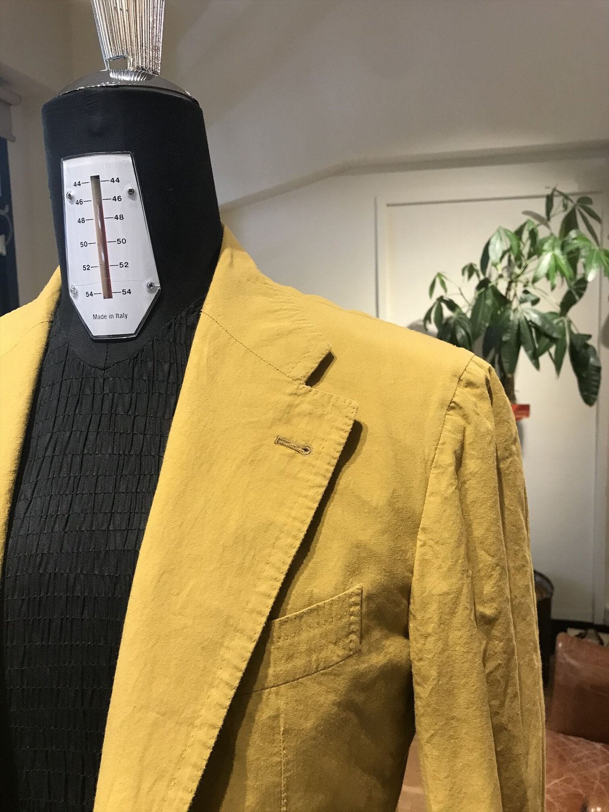 Washed Cotton Yellow Suit | Sartoria Raffaniello