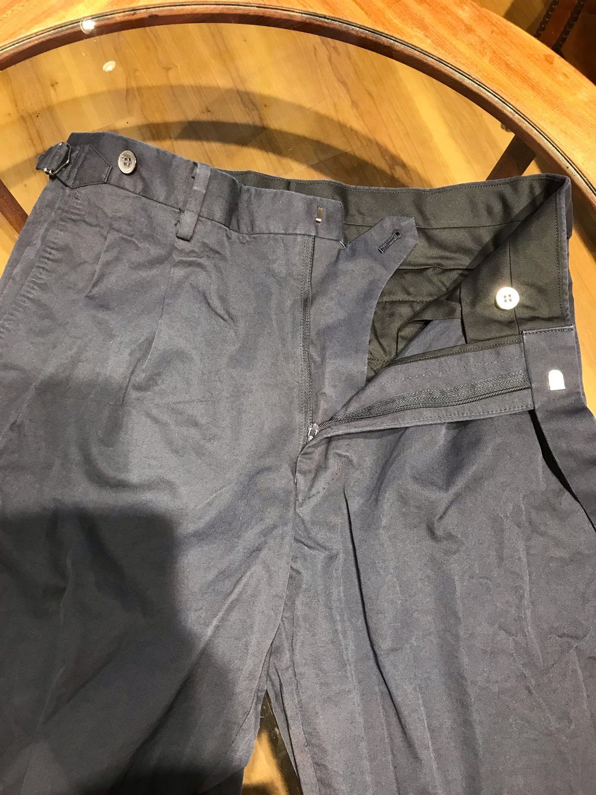 Navy washed cotton suit | Sartoria Raffaniello