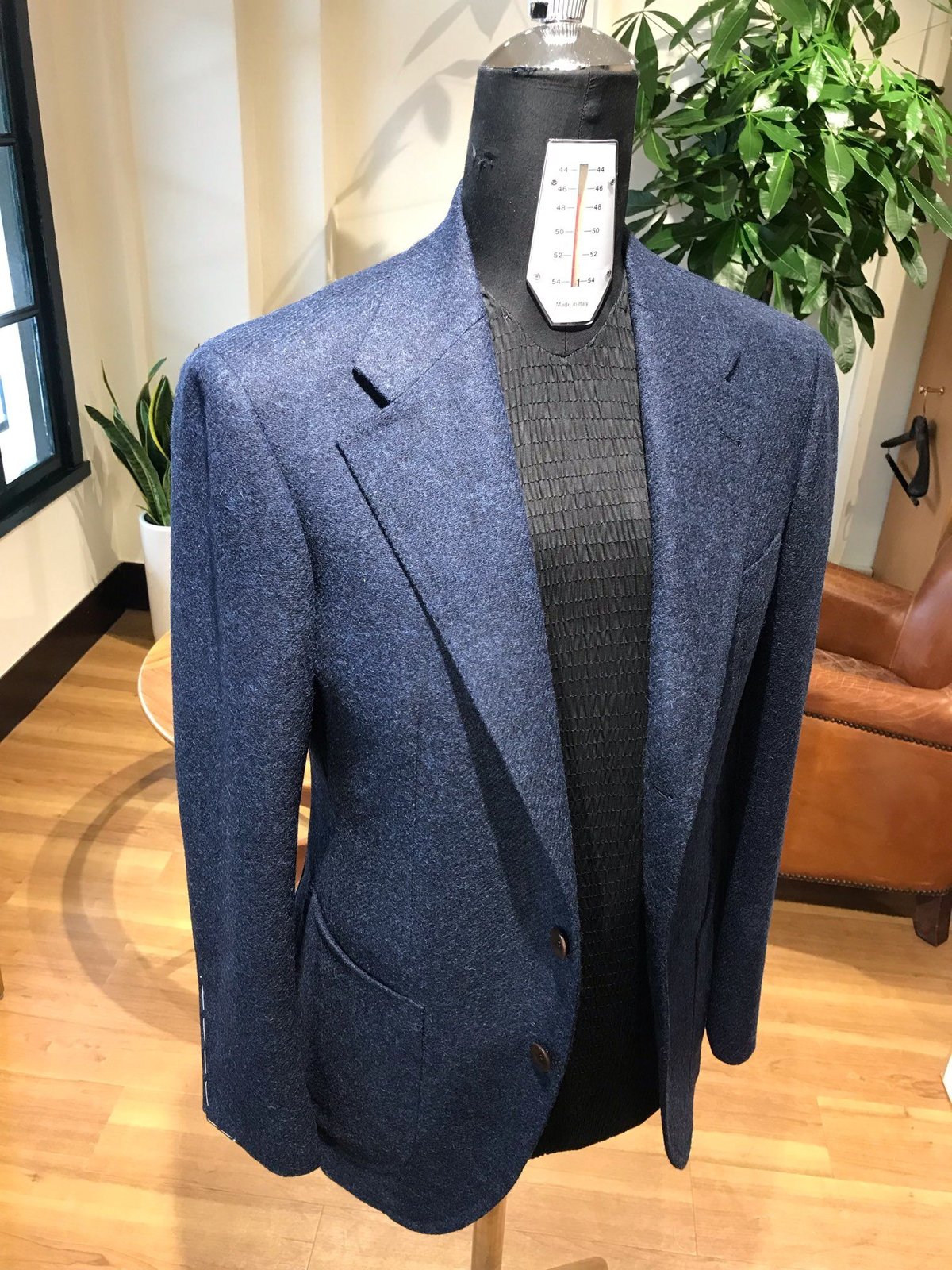 Blue tweed jacket | Sartoria Raffaniello