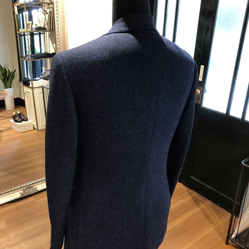 Blue tweed jacket | Sartoria Raffaniello