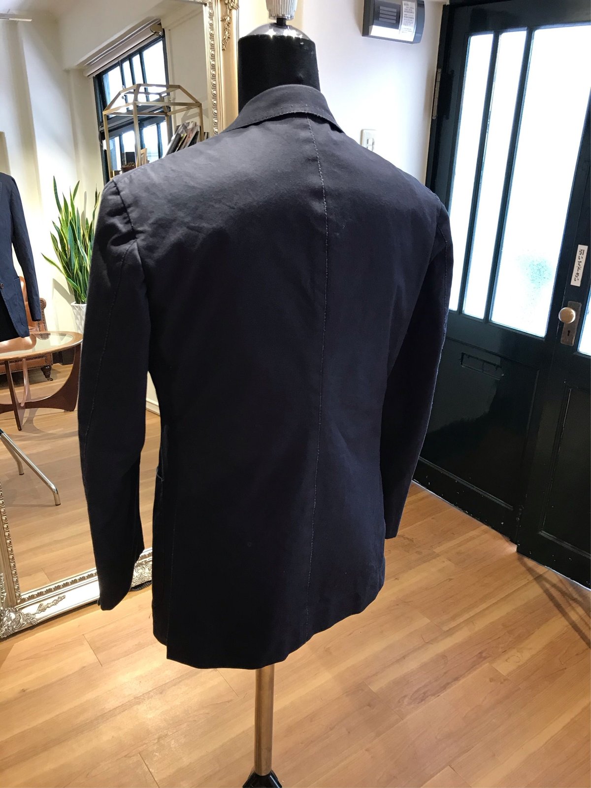 Washed Cotton Jacket（Navy) | Sartoria Raffaniello