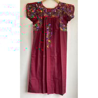 大人サイズ】サンアントニーノ刺繍のワンピース（黒×カラフル刺繍