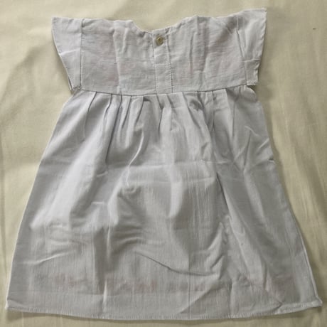 刺繍たっぷりのコットンワンピース（M）
