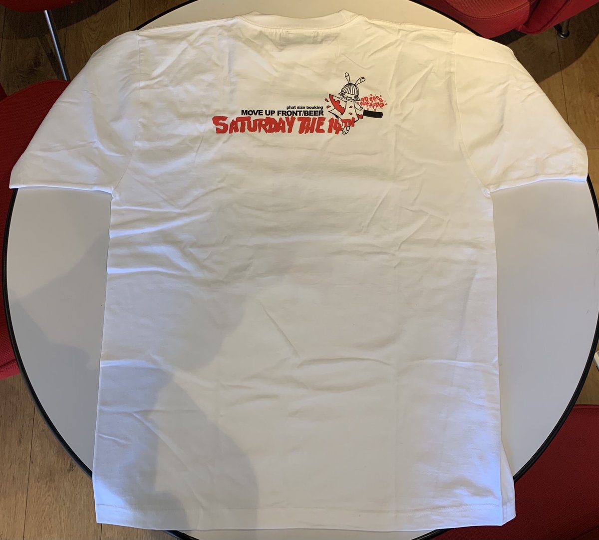 move up front / BEER イベントTシャツ【NO CARE Wネーム】 | J