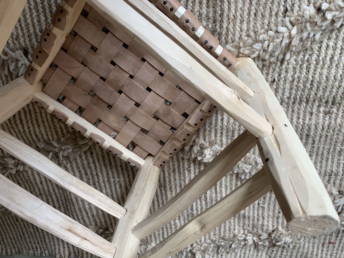 モロッコ 牛革 スツール stool 椅子 1 | Boawid