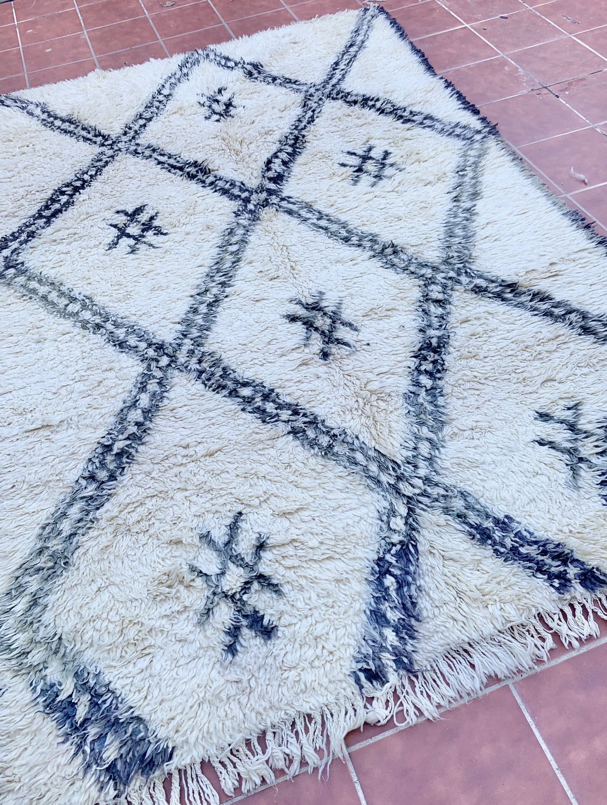 モロッコ ベニワレン Beniourain ビンテージ ラグ カーペット 絨毯