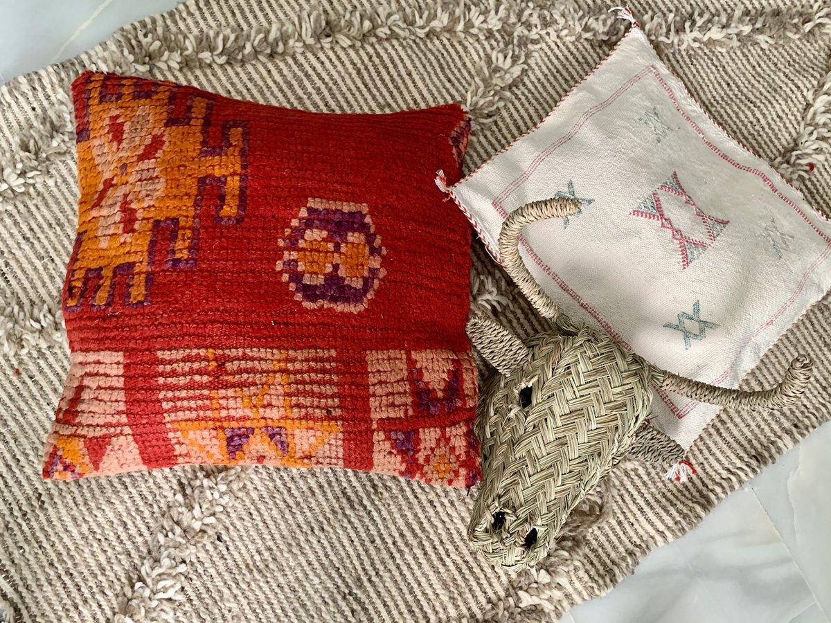 モロッコ ブジャド boujad ビンテージ クッションカバー 95 | Boawid