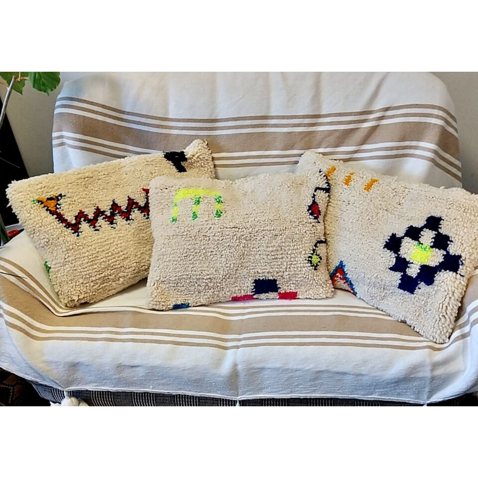 モロッコ アジラル クッション プフ pouf 2 | Boawid