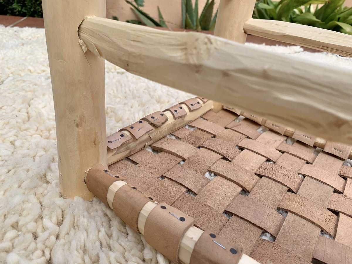 モロッコ レザー スツール イス オットマン プフ 5 | Boawid