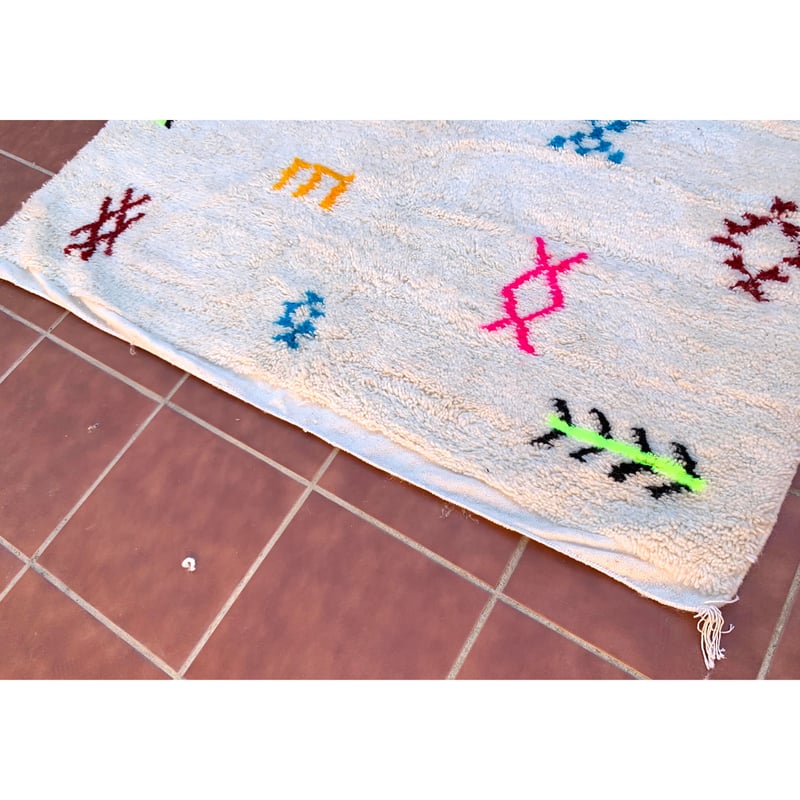モロッコ ラグ カーペット 絨毯 アジラル ベニワレン 14 | Boawid