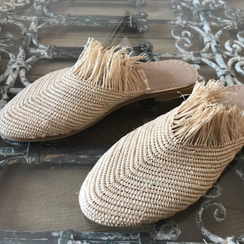 モロッコ ラフィアシューズ サンダル 5 | Boawid