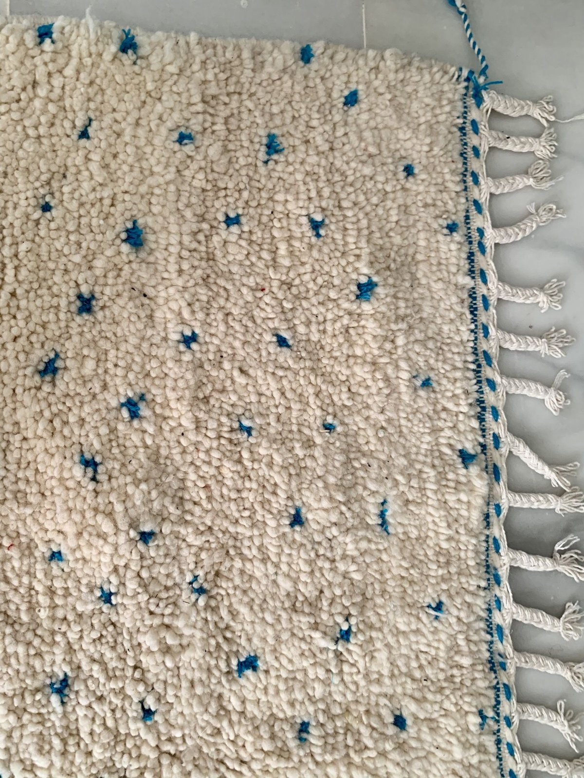 【人気のドット柄】モロッコ製 ベニワレン ラグ モロッコ ベニワレン Beniourain ラグ カーペット 絨毯 ドット柄 | Boawid