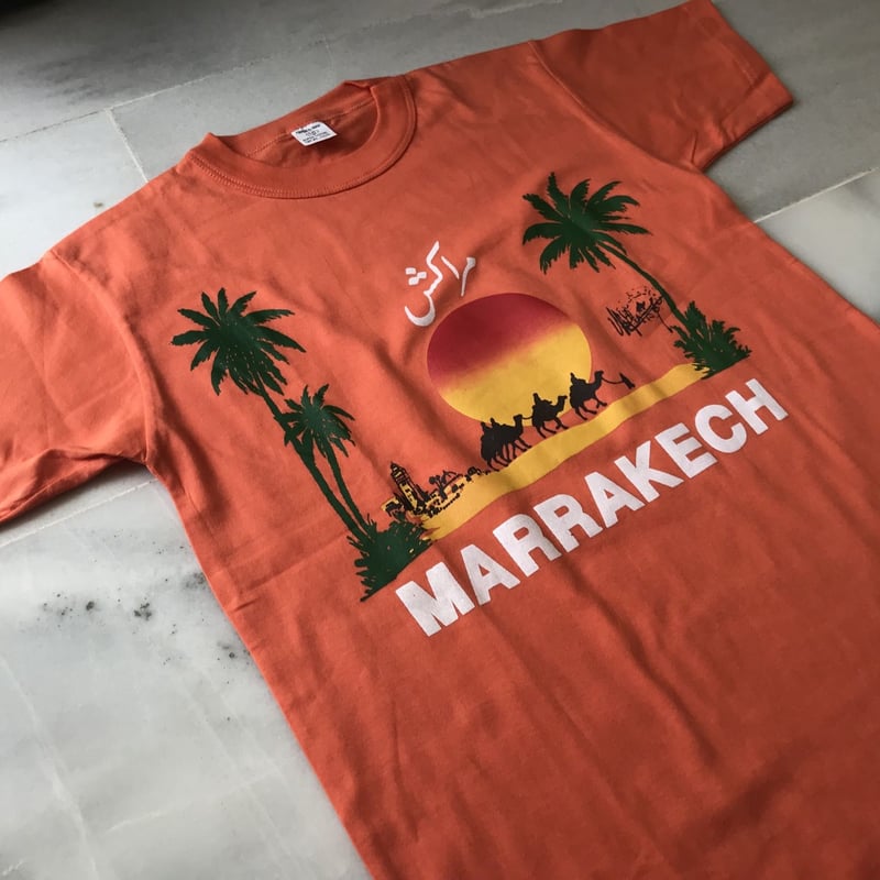 モロッコ マラケシュTシャツ オレンジ M-L | Boawid