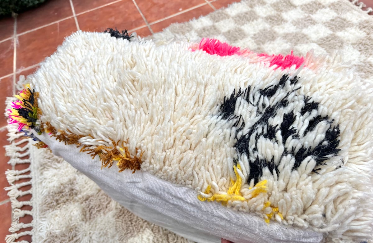 モロッコ プフ pouf アジラル オットマン クッション ラグ 139 | Boawid