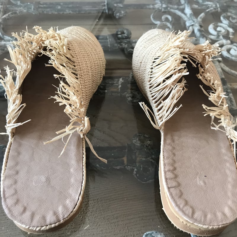モロッコ ラフィアシューズ サンダル 5 | Boawid