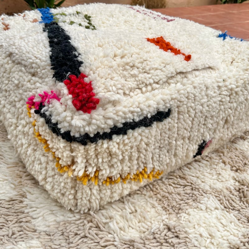モロッコ プフ pouf アジラル オットマン クッション ラグ 133 モロッコ プフ pouf アジラル オットマン クッション ラグ 133